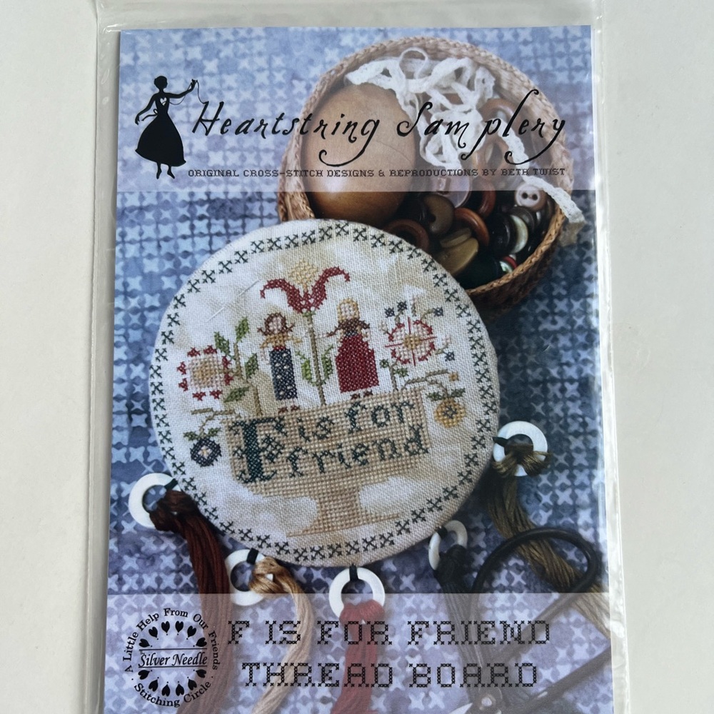 Cross Stitch Kit - F is for Friend - Heartstring Samplery